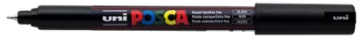 Marker permanent Uniball Posca pe baza de apa – Negru, 1.0 mm