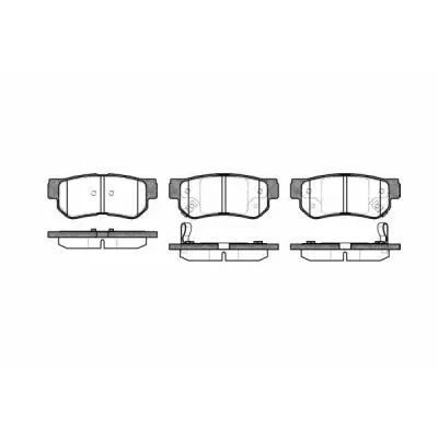 Set placute frana, frana disc REMSA 0746.02