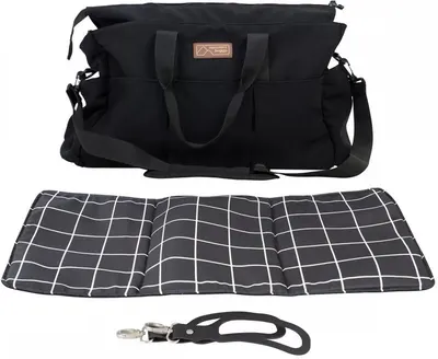 Geanta pentru cărucior Phil&Teds - Mountain Buggy, cu inele, negru