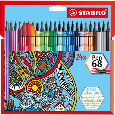 Set carioci Stabilo Pen 68 - 24 culori