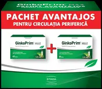 Pachet GinkoPrim Max, 60 + 30 tablete, Walmark