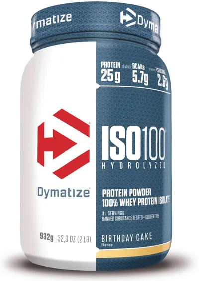 ISO 100, birthday cake, 932 g, Dymatize