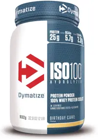 ISO 100, birthday cake, 932 g, Dymatize