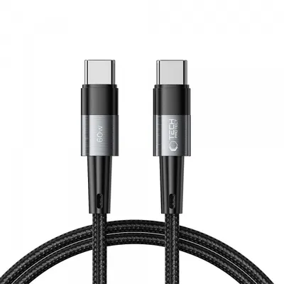 Cablu Date si Incarcare USB-C - USB-C Tech-Protect Ultraboost, 60W, 1m, Gri
