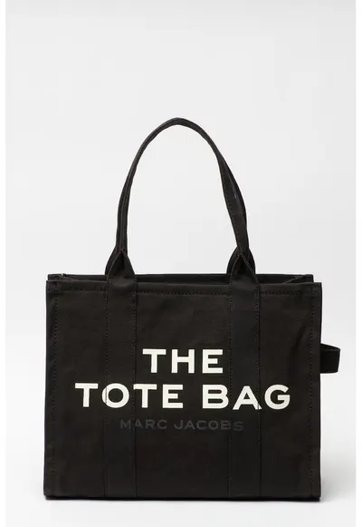Geanta tote mare The Canvas - Alb/Negru