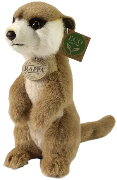 Jucărie de pluș Rappa Soft Collection - Suricată, în picioare, 23 cm