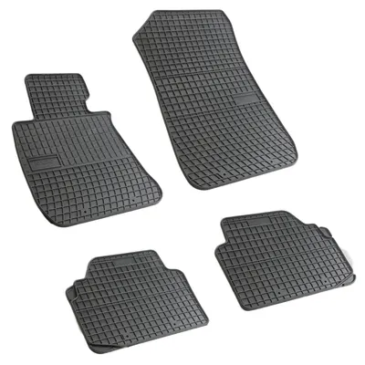 Set covorase auto din cauciuc Bmw Seria 3 E90 E91 E92 2004-2012, presuri FROGUM, negre, 4 buc.