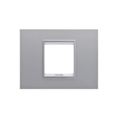 Placa ornament Chorus LUX -Metalizat - 2 module- TITANIUM - CHORUS