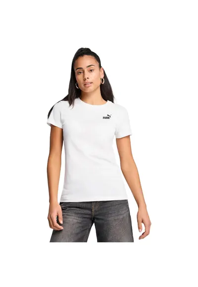 Tricou Ess Small No. 1 Logo Tee - Alb