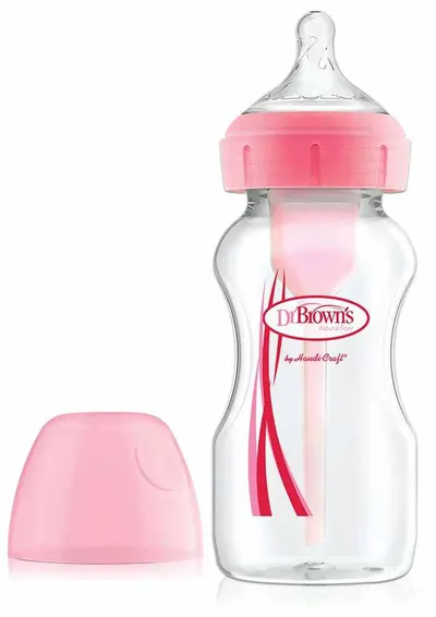 Biberon Dr. Brown's - Options+, PP, 270 ml, roz