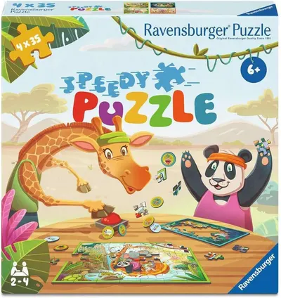 Puzzle pentru copii Ravensburger din 4 х 35 piese - Animale exotice