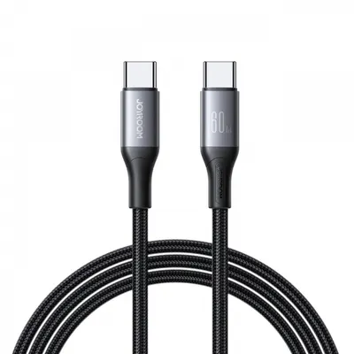 Cablu Date si Incarcare USB-C - USB-C Joyroom S-A28 Flash, 60W, 2m, Negru