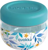 Borcan de alimente Quokka Bubble - Watercolor Leaves, 500 ml