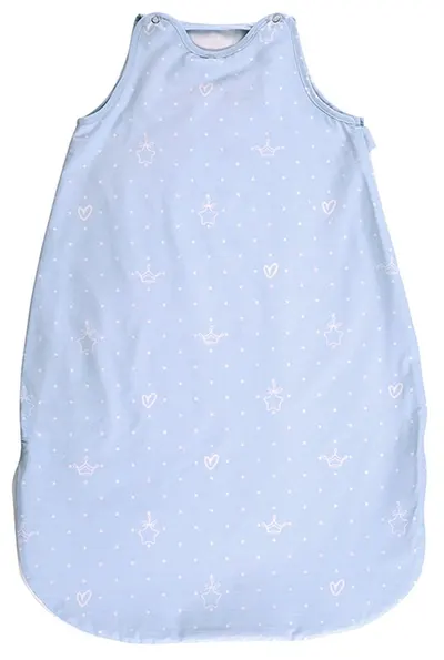 Sac de dormit de vara cu pietre stralucitoare Lorelli - Urs, 0.5 Tog, 85 cm, albastru