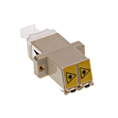 Premium LC-Duplex Coupling MM Polymer case beige