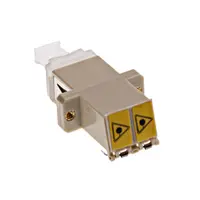 Premium LC-Duplex Coupling MM Polymer case beige