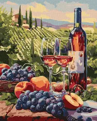 Set pentru pictură după numere Ideyka - Plăcerea toamnei, 40 x 50 cm