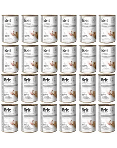 BRIT Veterinary Diet Dog Joint & Mobility hrana pentru caini 24x400 g mobilitate si oase