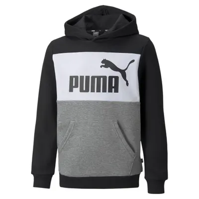 Essentials+ Hoodie in Blockfarben Jungen PUMA Black