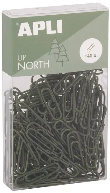 Agrafe Apli Up North - 28 mm, 140 buc, kaki