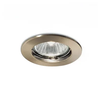 Spot incastrat Jazz, D:73 mm, 50W, dulie GU10, Rotund, Brun