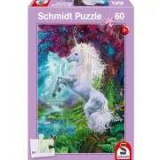 Puzzle 60 piese, Unicorn in Gradina Fermecata, Schmidt