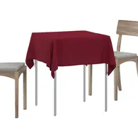 vidaXL Țesătură pentru masă 5 buc. Roșu Vin 140 x 140 cm Poliester