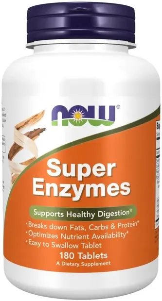 Super Enzymes, 180 tablete, Now