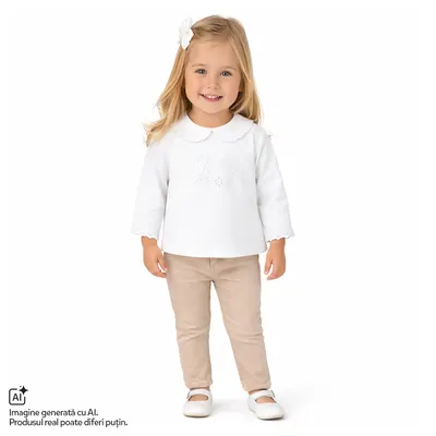 Bluza copii Chicco, Alb cu model, 01854-70MFCO