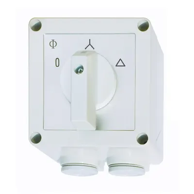 Comutator capsulat stea-triunghi 3p, 25A, 0-Y-D