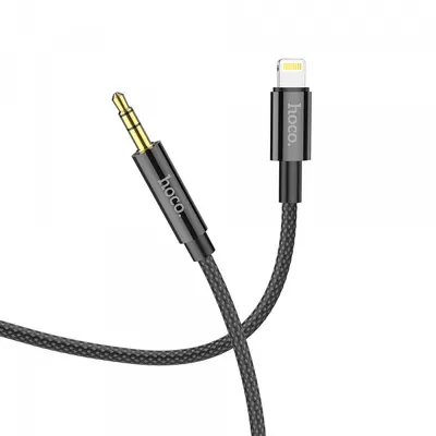 Cablu Audio Lightning - 3.5mm HOCO UPA19, 1m, Negru