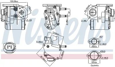 Supapa Egr Potrivit Audi A3; Skoda Octavia Ii; Vw Eos, Golf Plus V, Golf V, Jetta Iii, Passat B6, Polo, Touran 1.4 1.6 02.02-10.10