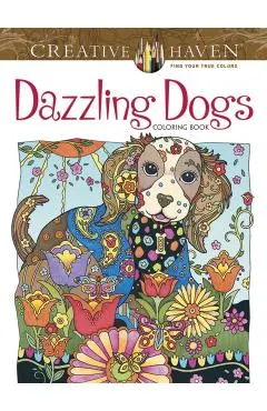 Creative Haven Dazzling Dogs Coloring Book