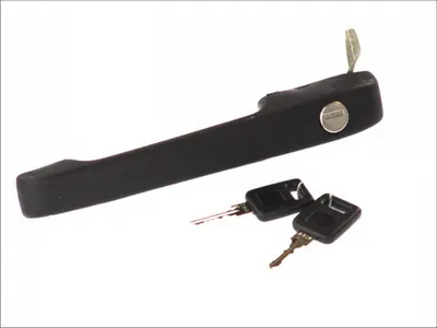 Maner usa fata dreapta, exterior, cu chei, negru SEAT IBIZA I 1984-1993