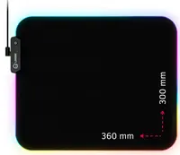 Mouse pad pentru jocuri Lorgar - Steller 913, L, moale, negru