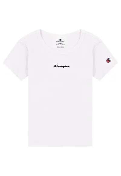 Tricou copii croiala regulata - decolteu rotund - alb - bumbac