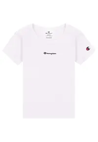 Tricou copii croiala regulata - decolteu rotund - alb - bumbac