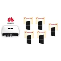 Kit fotovoltaic monofazat 2.2 kW cu invertor hibrid Huawei si 5 panouri Canadian Solar 455W – solutie eficienta pentru autoconsum si economie la factura de energie