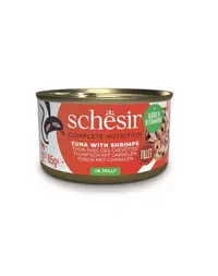 SCHESIR Conserva pisica, Ton cu creveti in aspic 85 g