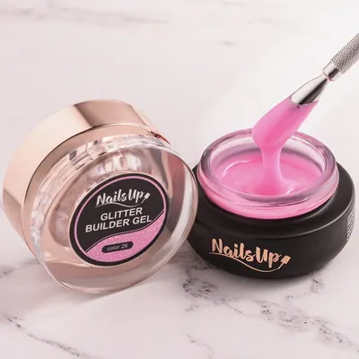 Gel Constructie Unghii Autonivelant Glitter NAILSUP 30g - 26