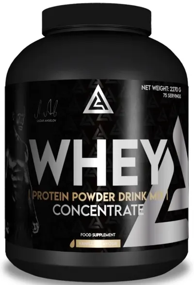 Whey Protein Powder Drink Mix, vanilie, 2270 g, Lazar Angelov Nutrition