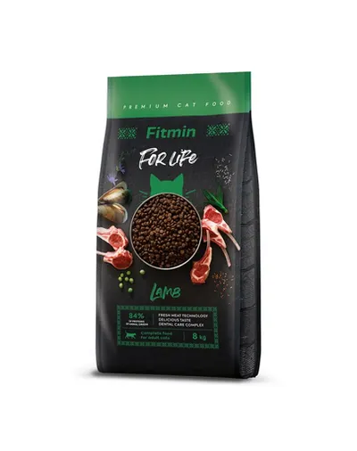 FITMIN Cat For Life Adult Lamb 8 kg hrana pisici, cu miel