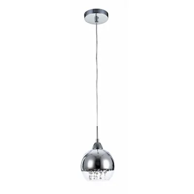 Corp de iluminat susendat Iceberg - H(min) 205mm, H(max) 1000mm, ⌀ 150mm , Transparent, 1 X E14 (40W), Metal, Glass, IP20, 0.5kg