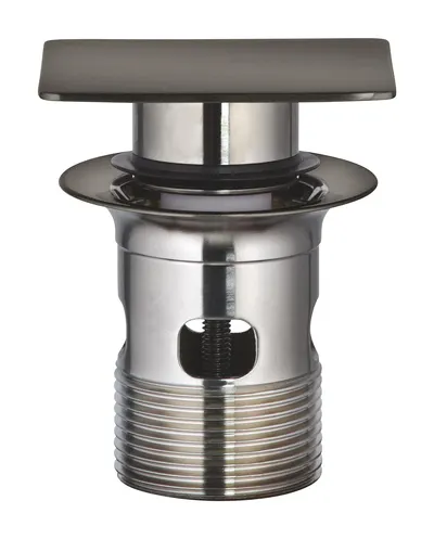 Evacuare push to open Grohe, pentru lavoare cu preaplin, brushed hard graphite, antracit mat
