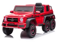 Masinuta electrica copii Mercedes G63 6x6, 210W, 12V 10Ah, echipare Premium, rosie