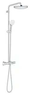 Sistem de dus Grohe Tempesta 250, aparent, pipa cada, termostat, 250 mm, 1 functie, crom, 26978001
