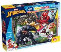Puzzle cu două fețe Lisciani pentru colorat 150 piese- Omul Păianjen