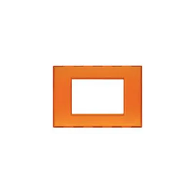 Placa Ornament 2 Module Orange Gel Bticino