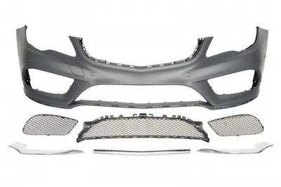 Bara (Fata, AMG STYLING, cu grilaje, cu orificii pentru senzorii de parcare, grunduit) potrivit MERCEDES E (A207), E (C207) 01.09-05.13