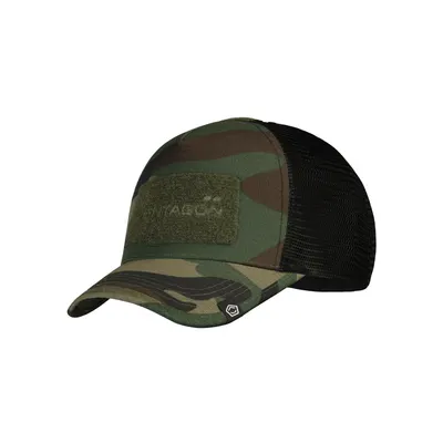 Sapca trucker Pentagon Delta Tactical Mesh Cap - WOODLAND